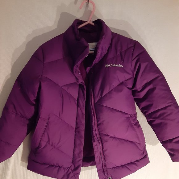 Columbia Other - columbia size 6/6x girls purple coat  inside sleeve lining has flaw noted pix